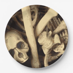 Cauldron of bones. paper plate