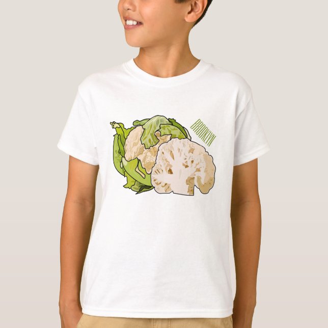 Cauliflower cartoon illustration T-Shirt (Front)