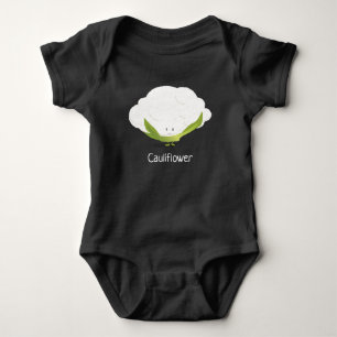 Cauliflower character   Baby Bodysuit