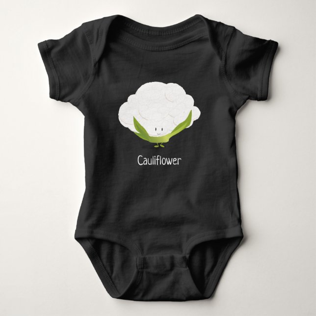 Cauliflower character | Baby Bodysuit (Front)