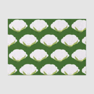 Cauliflower Character Cute Food Tissue Paper