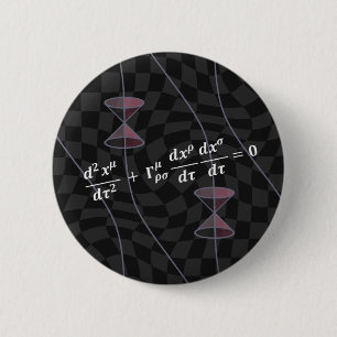 Causality in the Relativity Theory (type 2M) 6 Cm Round Badge