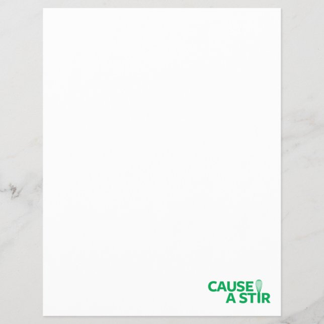 Cause a Stir Flyer (Front)