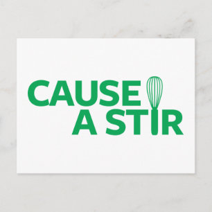 Cause a Stir Postcard
