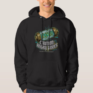 Caution Angry Pixies Electrician Gift Hoodie