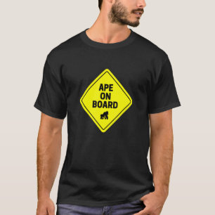 Caution Ape On Board Investing T-Shirt