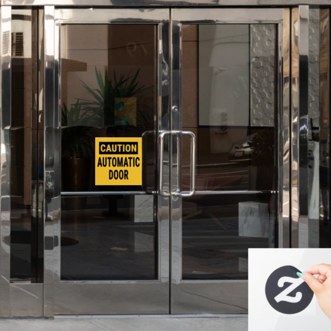 Caution Automatic Door  (Office Door)