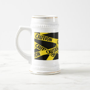 Caution Beer Stein