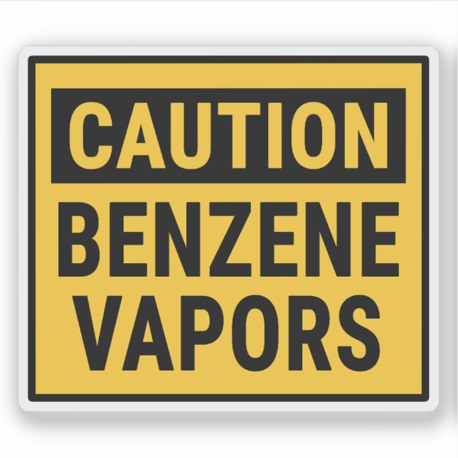 Caution Benzene Vapours (Front)