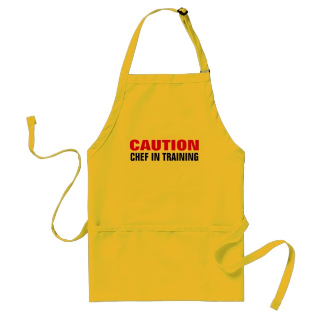 Caution chef in training apron (Front)