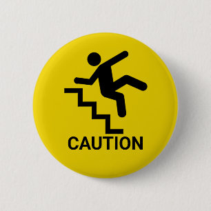 Caution Clumsy Button