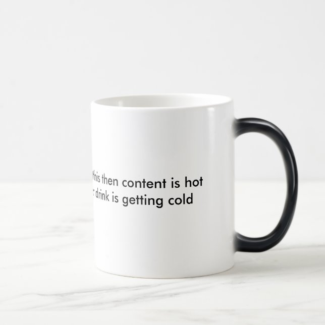 CAUTION  colour changing mug (Right)