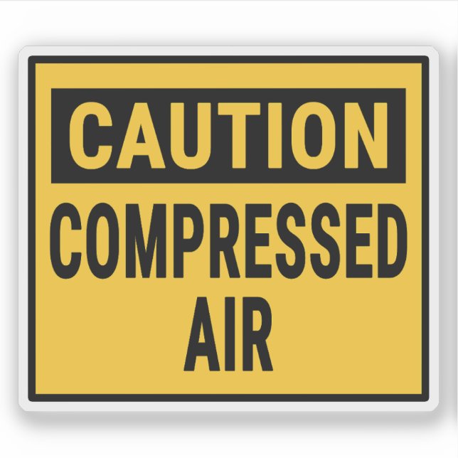 Caution Compressed Air (Front)