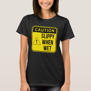 Caution Construction Danger Careful Meme  Sarcasti T-Shirt