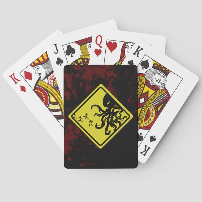 Caution Cthulhu Cheats! Playing Cards (Back)