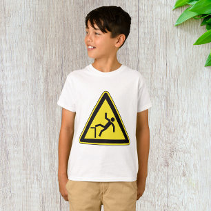 Caution Curb Pedestrian Sign T-Shirt