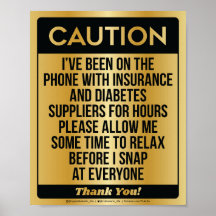 Caution [Digitised Gold] Poster