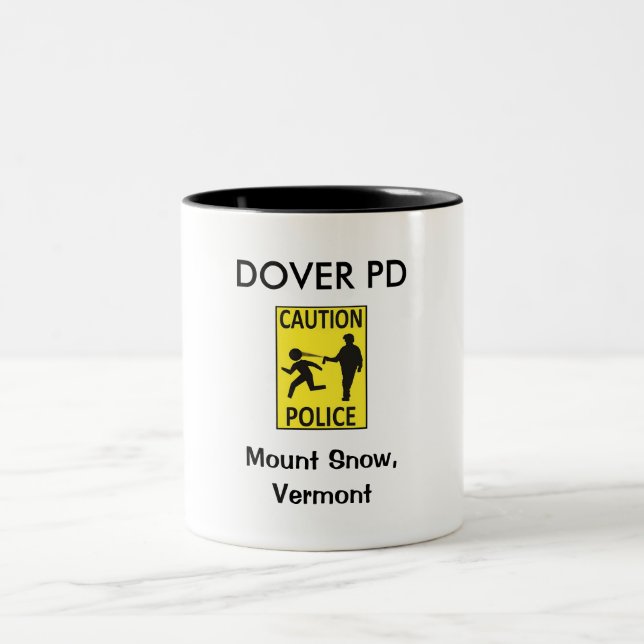 Caution Dover PD: Coffee Mug (Center)