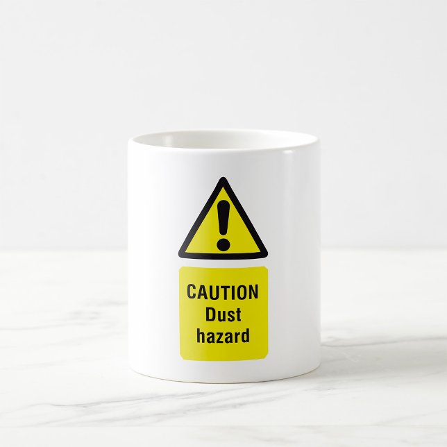 Caution Dust Hazard Sign Coffee Mug (Creator Uploaded)