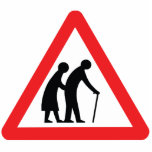 CAUTION Elderly People - UK Traffic Sign Standing Photo Sculpture<br><div class="desc">Funny Humourous Novelty CAUTION Elderly People - UK Traffic Sign.

Globe Trotters specialises in idiosyncratic imagery from around the globe. Here you will find unique Greeting Cards,  Postcards,  Posters,  Mousepads and more.</div>