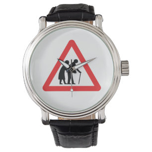 CAUTION Elderly People - UK Traffic Sign Watch