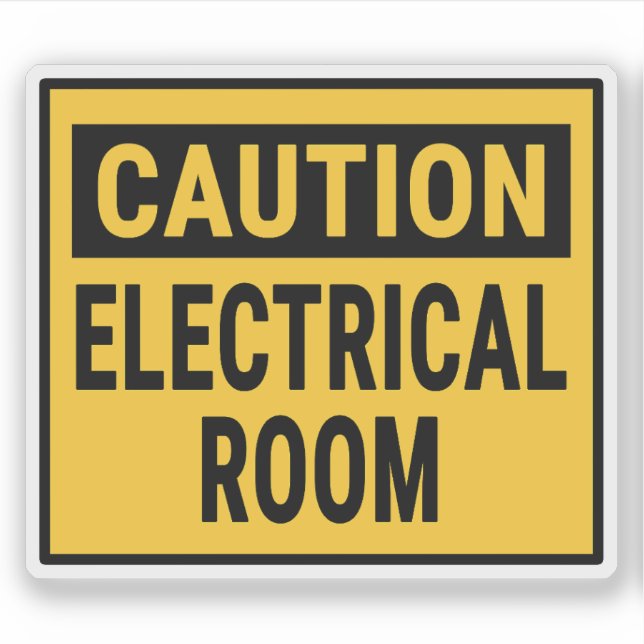 Caution Electrical Room (Front)