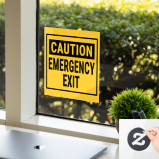 Caution Emergency Exit