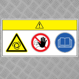 Caution/Equipment Starts Automatically Label