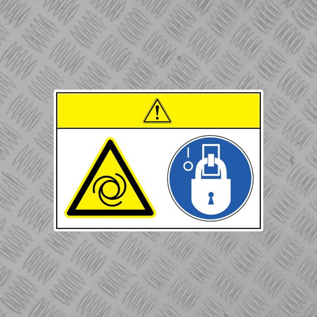 Caution/Equipment Starts Automatically Label (Creator Uploaded)