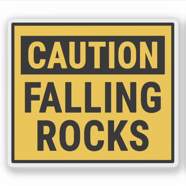 Caution Falling Rocks (Front)