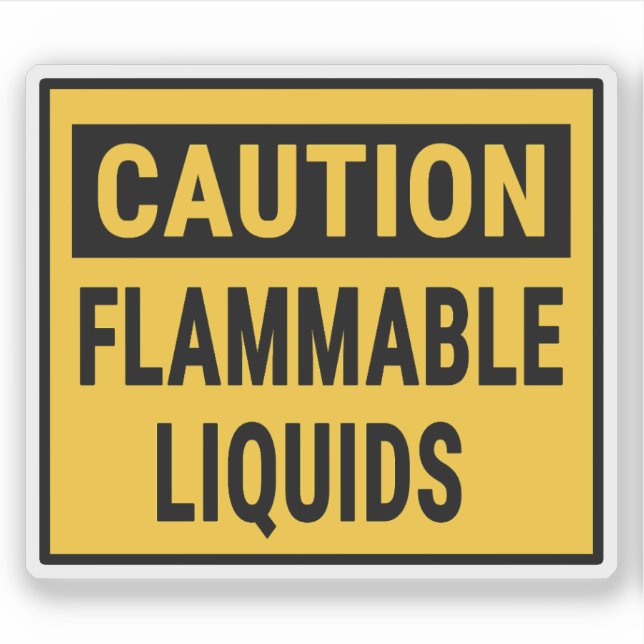 Caution Flammable Liquids (Front)