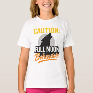 Caution Full Moon Behaviour Shirt – Funny Werewolf