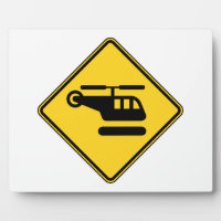 Caution Helicopter Sign