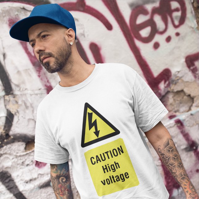 Caution High Voltage T-Shirt (Creator Uploaded)