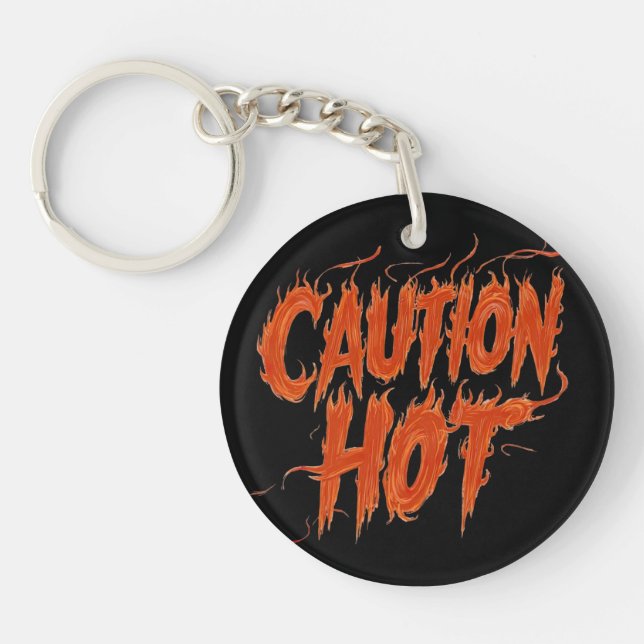 Caution Hot Key Ring (Front)