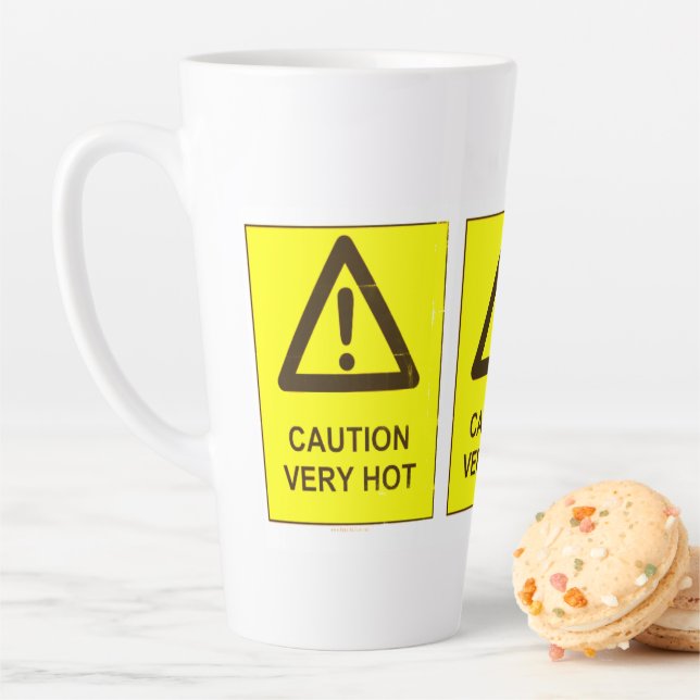 Caution - Hot Latte Mug (In Situ)
