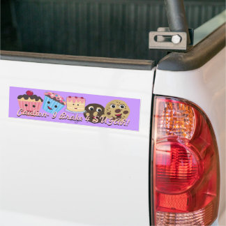 Caution I brake for SUGAR! Bumper Sticker