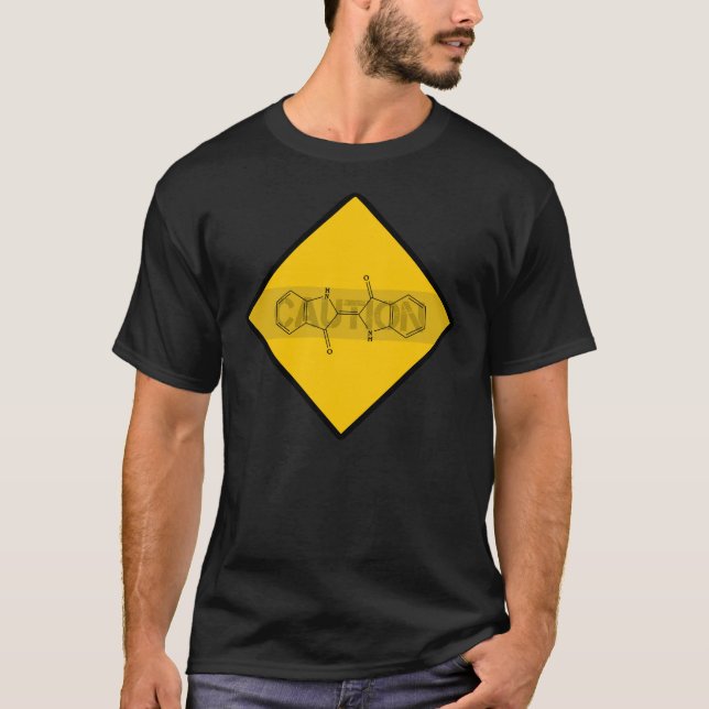 Caution: Indigo T-Shirt (Front)