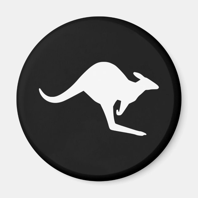 Caution Kangaroo Magnet (Front)