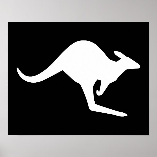 Caution Kangaroo Poster (Front)