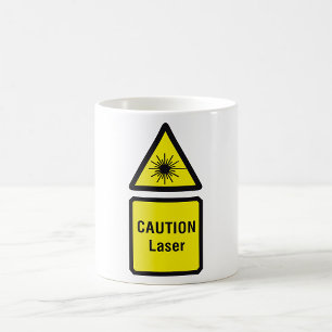 Caution Laser Sign Mug