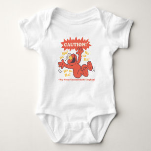 Caution Laughing Elmo Ahead Baby Bodysuit
