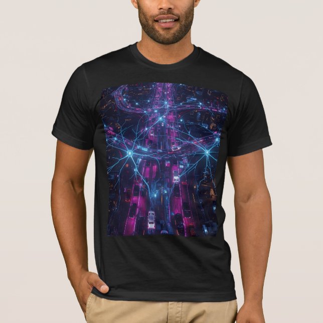 Caution: Neural Traffic Jam Ahead – Funny Neuro T-Shirt (Front)