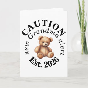 CAUTION new Grandma alert- Teddy Baby Announcement