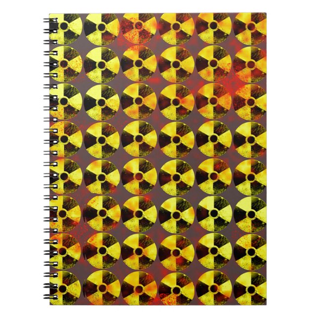 caution, nuclear energy notebook (Front)