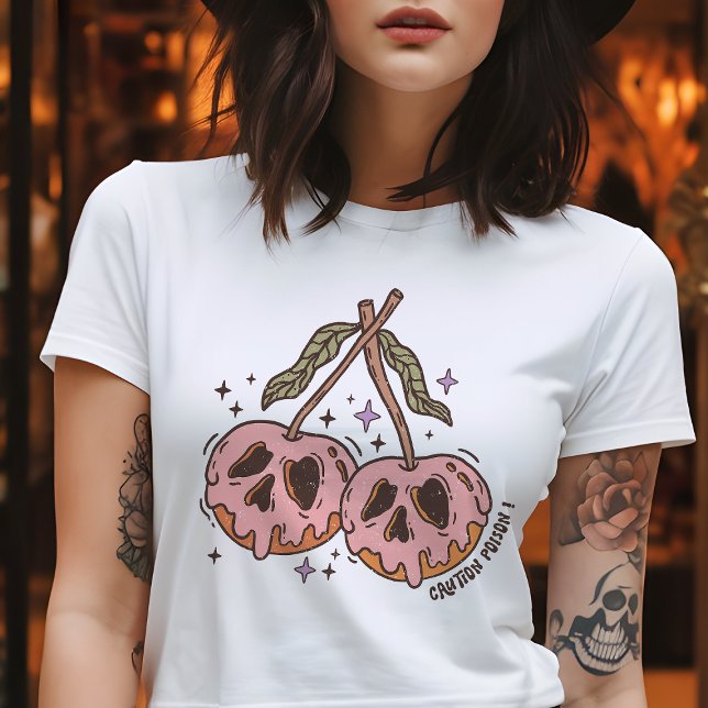 Caution Poison! Retro Halloween Tri-Blend Shirt (Creator Uploaded)