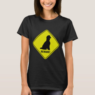 Caution Poodle Sign T-Shirt