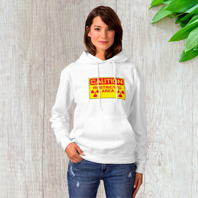Caution Restricted Area Radiation Hazard Warning Hoodie (Creator Uploaded)
