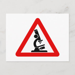 Caution:  SCIENCE! Postcard