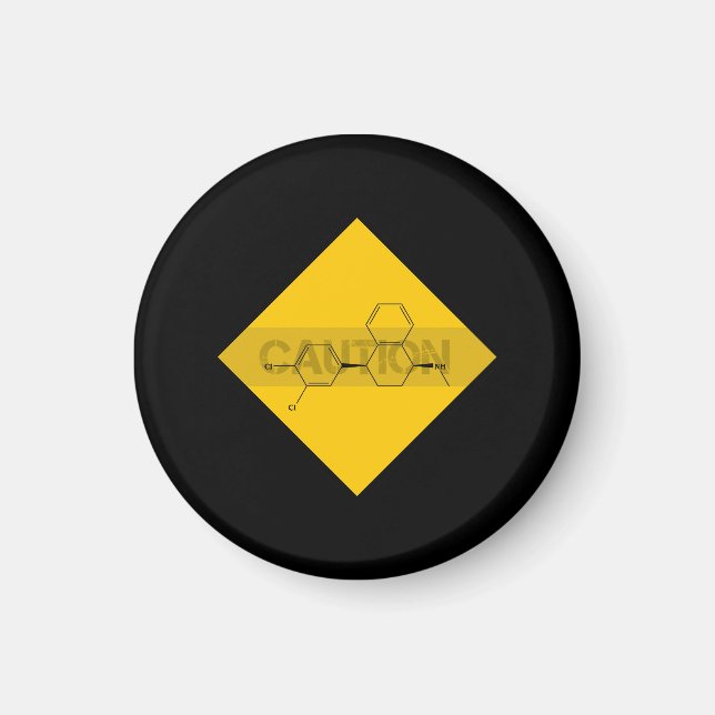 Caution: Sertraline Magnet (Front)